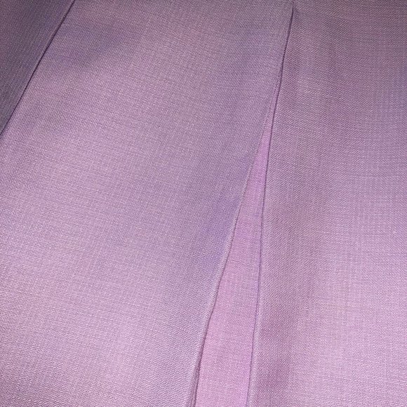 ZARA Lightweight Linen Pleated Midi Skirt Pink S - Picture 3 of 4